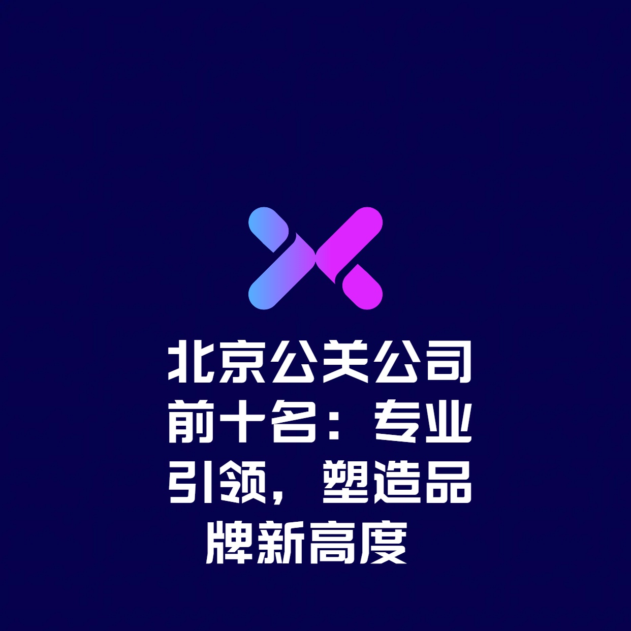 ​北京公关公司前十名：专业引领，塑造品牌